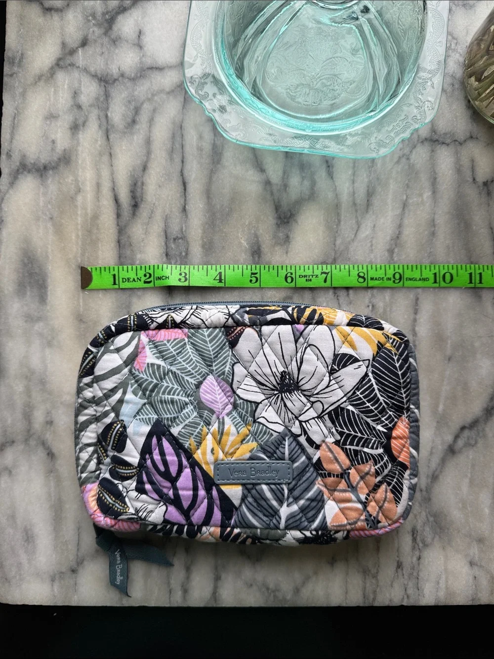 Vera Bradley Quilted Palm Floral Organizer Pouch
